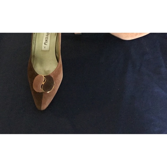 Vintage Italian Proxy Suede Heels - Picture 5 of 16